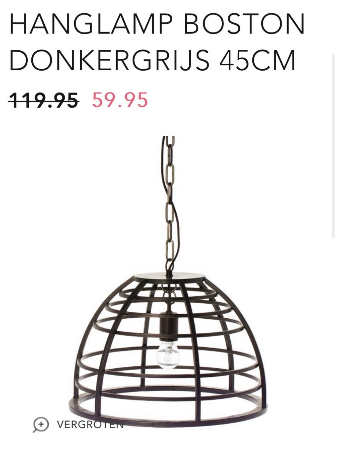 Nieuwe lamp in doos, Ophalen of Verzenden, Nieuw, Metaal, Industrieel