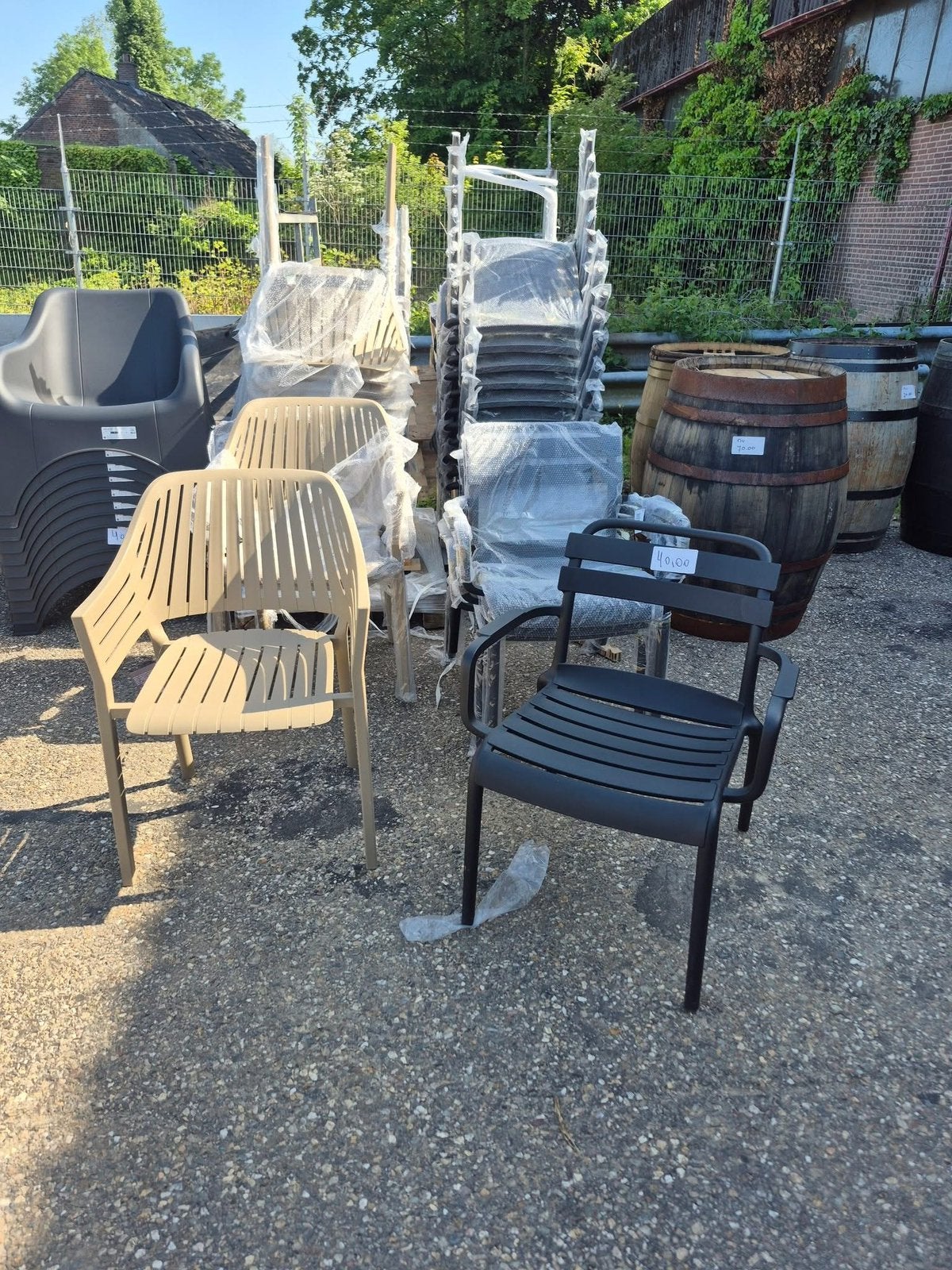 Stevige tuinstoelen, Ophalen, Kunststof, Nieuw, Bb