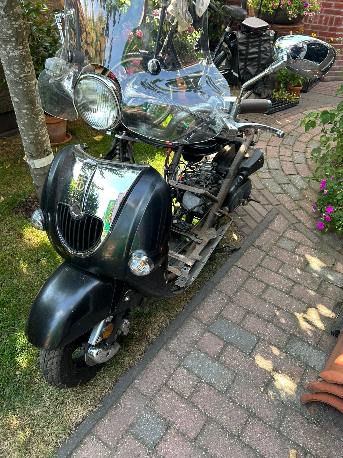 Btc snorscooter grande retro voor loop of onderdelen, Gebruikt, Benzine, Ophalen, Overige merken