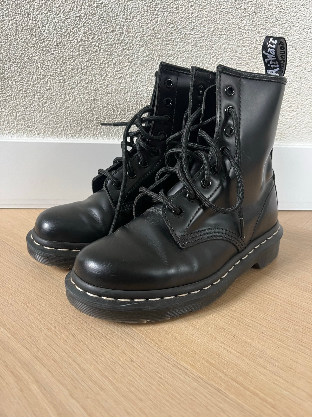 Dr. Martens 1460 Smooth Black Laarzen - Maat 36, Ophalen of Verzenden, Zo goed als nieuw, Zwart, Lage of Enkellaarzen