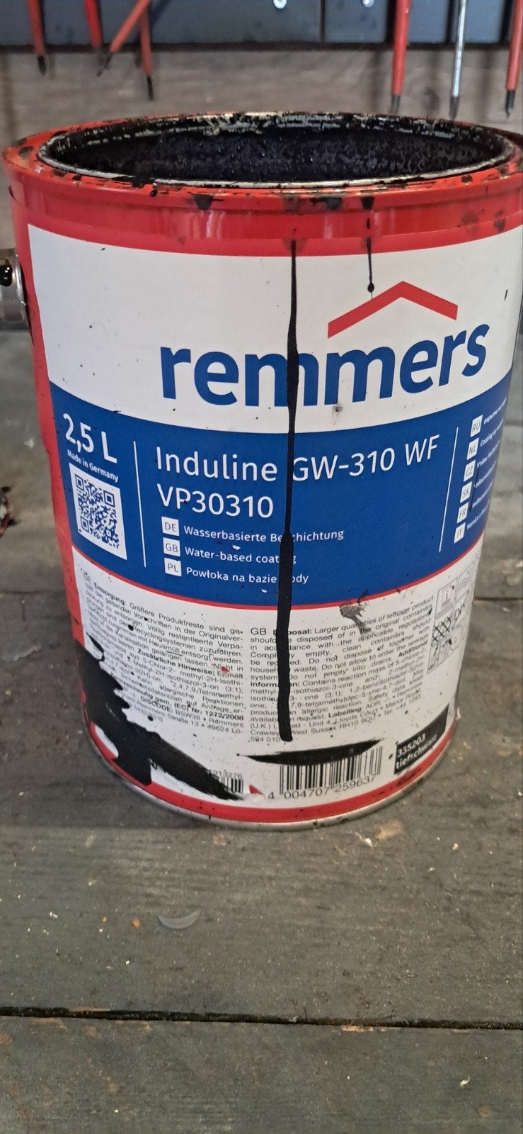 Remmers Induline GW-310 WF Watergedragen Coating Zwart, Doe-het-zelf en Verbouw, Ophalen, Grijs