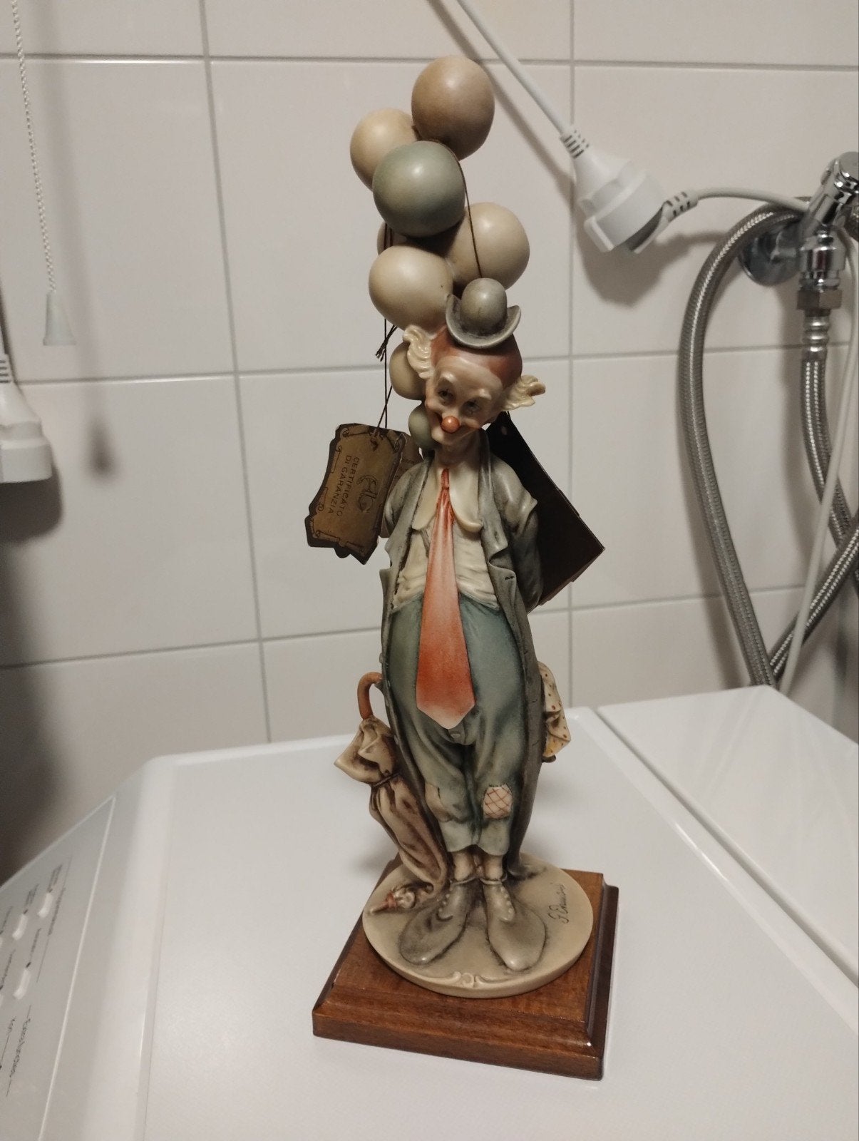 Giuseppe Armani porseleinen beeld "the pensive clown", Ophalen of Verzenden