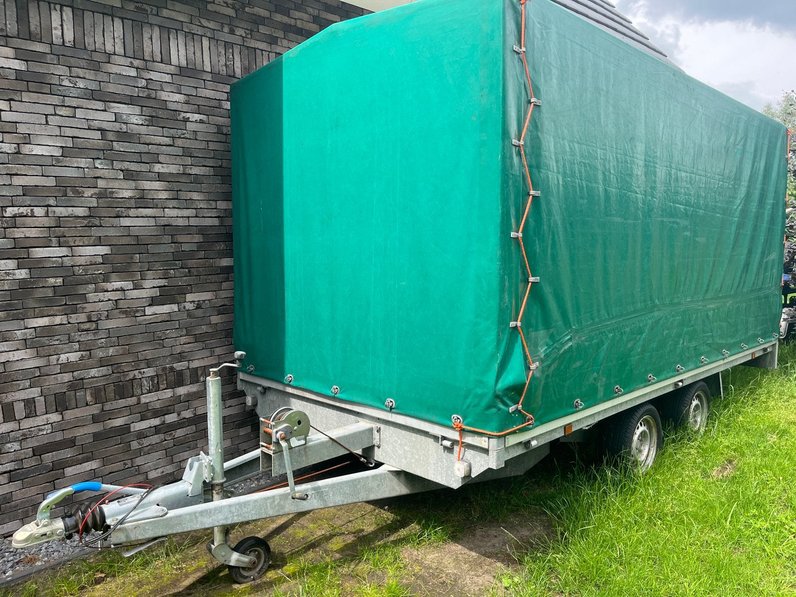 Eduard  Huif  4x2x2 lier 2700 kg voor oa auto, oldtimer, Auto diversen, Aanhangers en Bagagewagens, Ophalen, Zo goed als nieuw