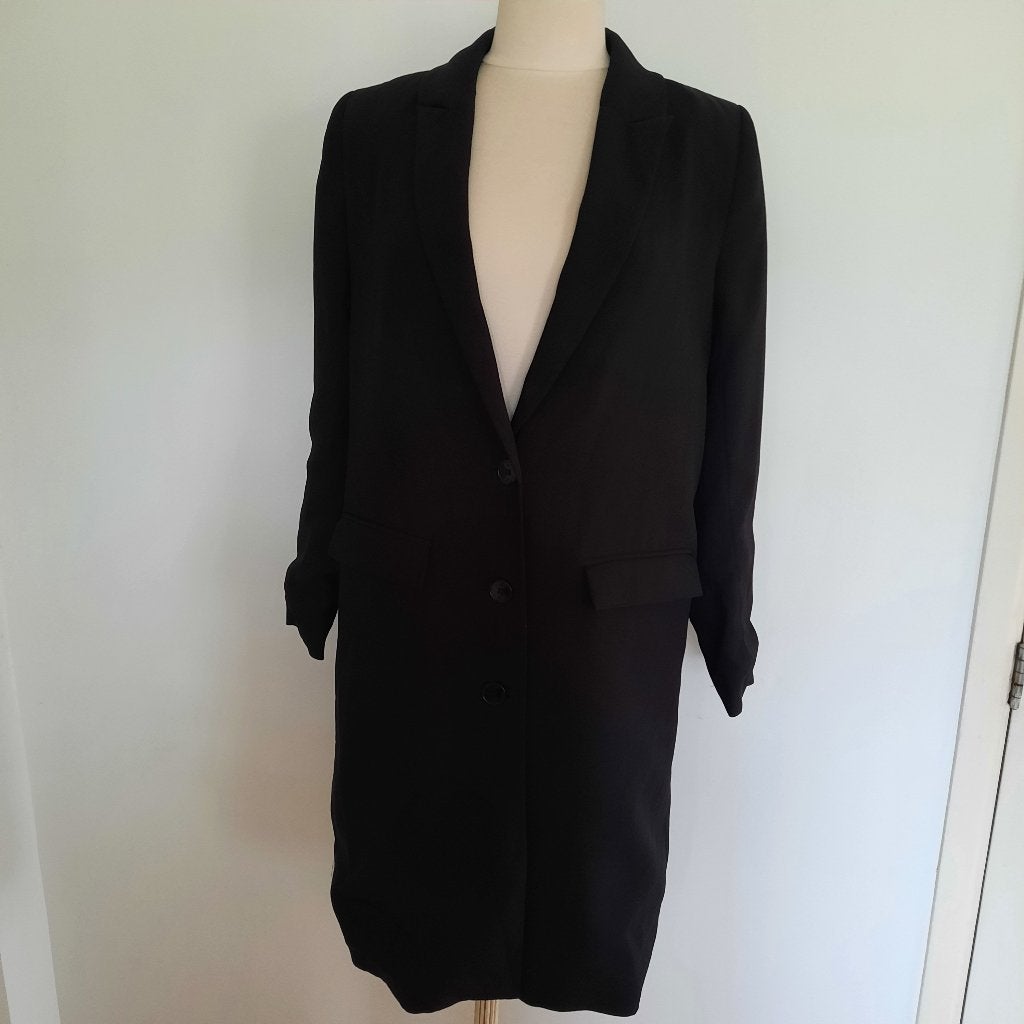ALIX the Label colbert mantel trenchcoat zwart maat S, Kleding | Dames, Maat 38/40 (M), Alix the label, Zwart, Ophalen of Verzenden