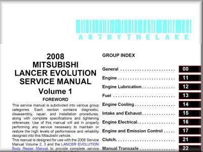 MITSUBISHI LANCER EVO 10 X Service Manual CD 2008, Verzenden