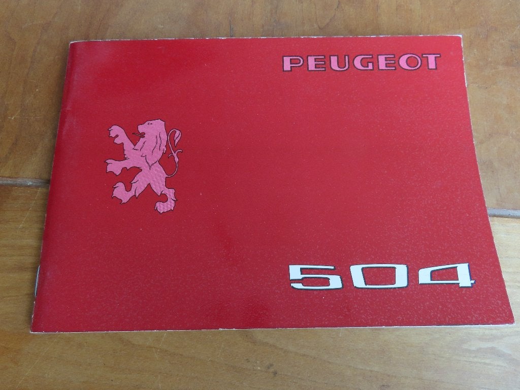 Instructieboek Peugeot 504, 504 Ti, 504 Break/Familiale 1976, Ophalen of Verzenden