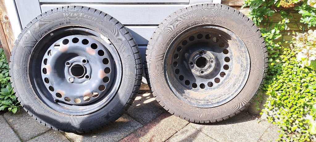 Winterbanden Viking WinTech 165/65 R14  o.a voor Opel Karl, Ophalen, 14 inch, Gebruikt, Banden en Velgen