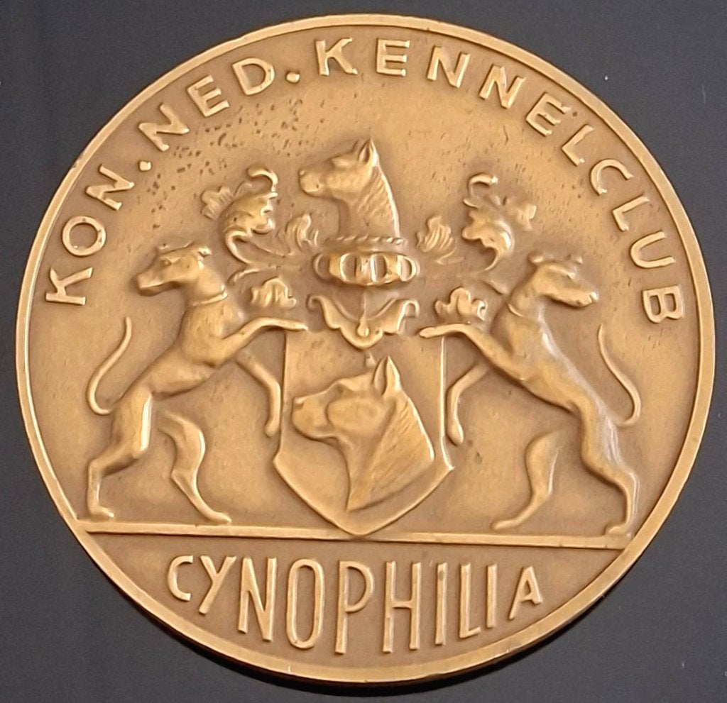 Penning Brons Cynophilia Worldcongress De Winner 1990, Postzegels en Munten, Penningen en Medailles, Ophalen of Verzenden, Brons
