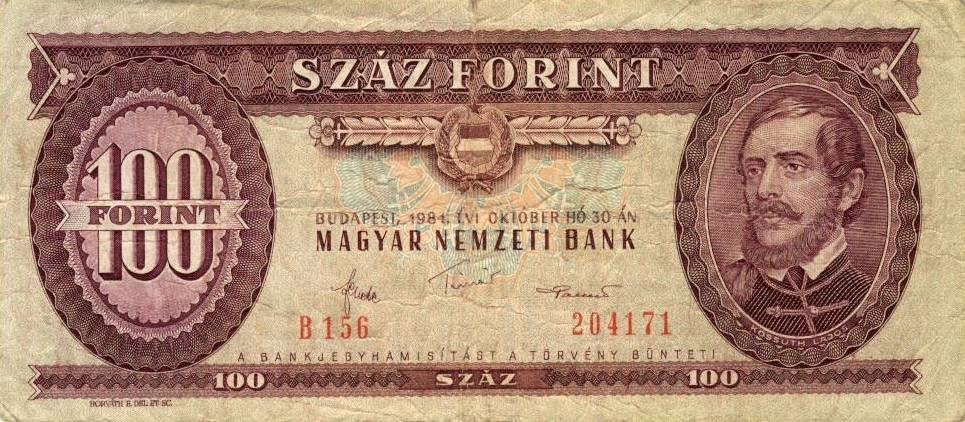 Bankbiljet - Hongarije - 100 forint, Ophalen of Verzenden, Hongarije, Los biljet