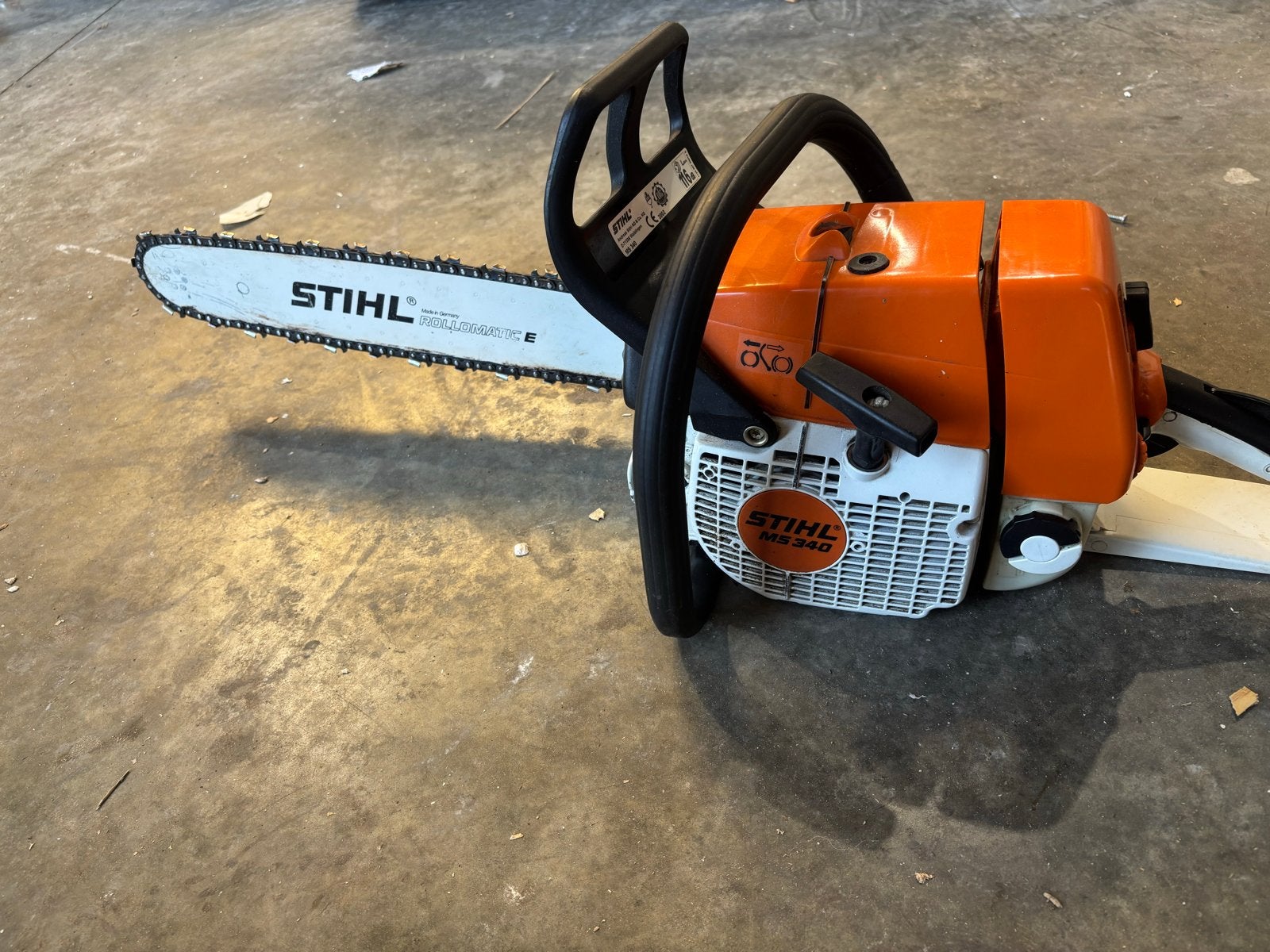 Stihl MS 340 Kettingzaag - Krachtig en Betrouwbaar, Ophalen, Zo goed als nieuw, Boomzaag