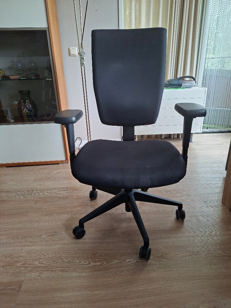Bureaustoel, Ophalen, Gebruikt, Zwart, Bureaustoel