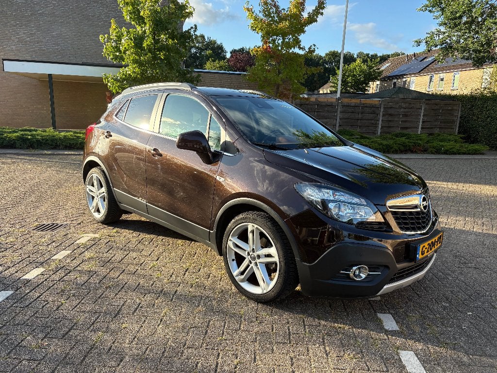 Opel Mokka 1.4 Turbo 16V 103KW Aut6 2015 Bruin Automaat, Auto's, 15 km/l, Bruin, Leder, 1364 cc