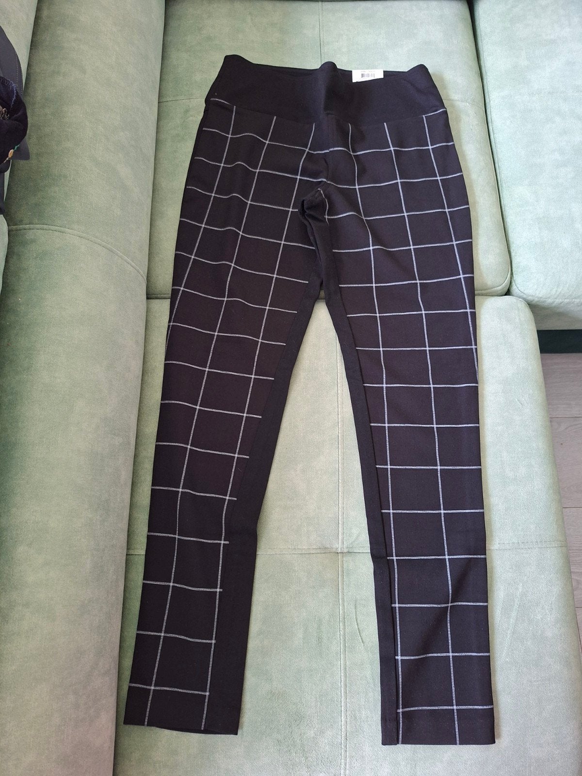Nieuwe INC Skinny Leg Mid Rise Geruite Broek Maat 8, Zwart, Nieuw, Ophalen of Verzenden, INC