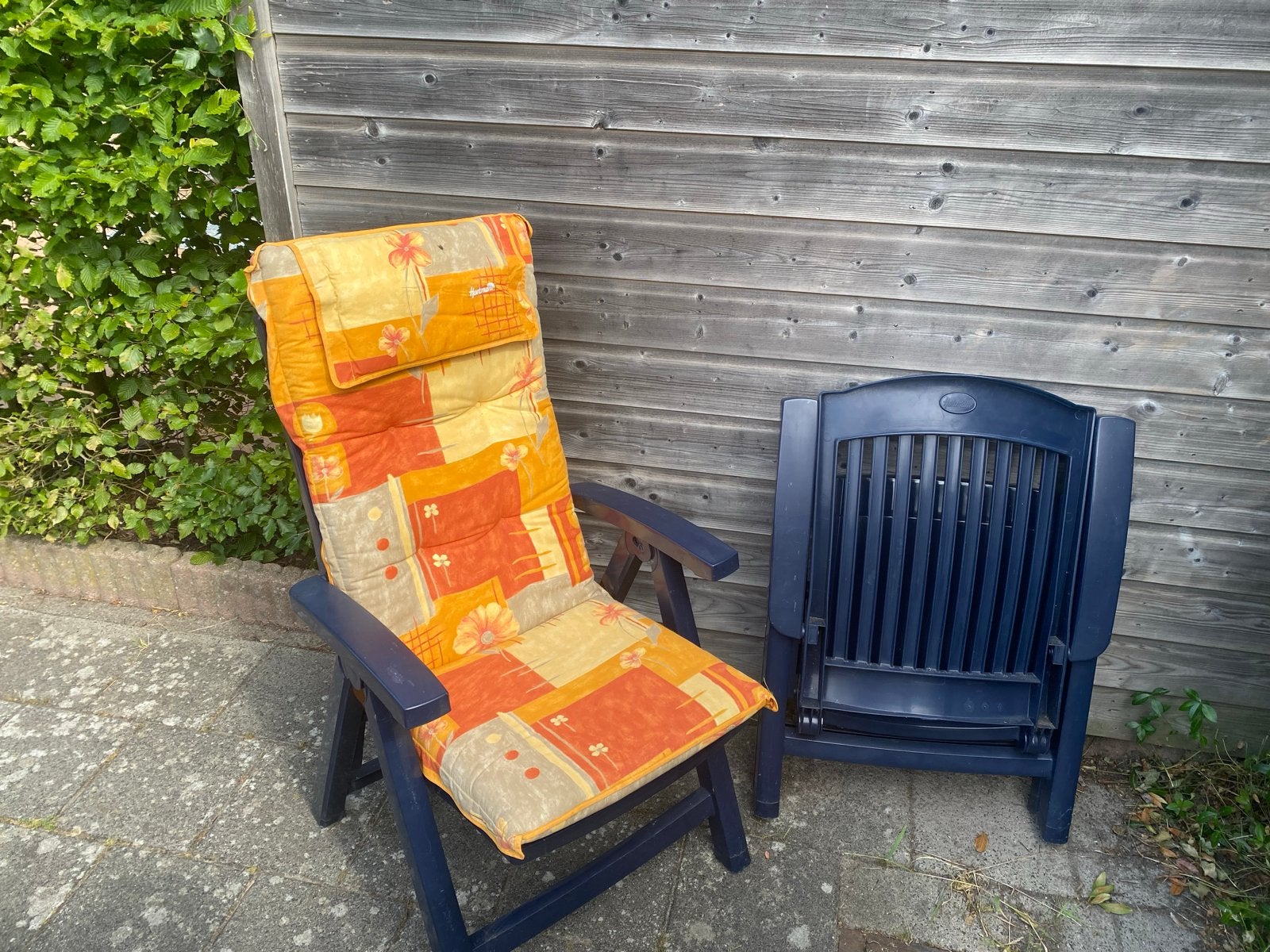 Hartman Prestige 4x tuinstoel met kussen, Tuin en Terras, Ophalen, Gebruikt, Kunststof, Verstelbaar