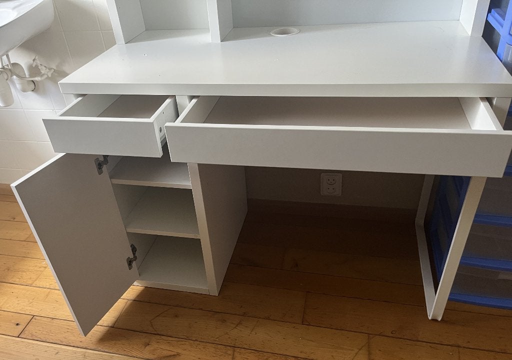 ikea kinder buro Micke Desk, Ophalen, 105 cm, Gebruikt, Hout