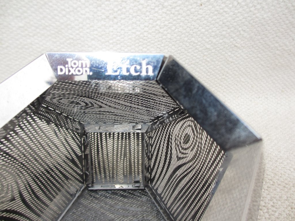 Tom Dixon Etch Wood theelicht stainless steel, 10 cm, Ophalen of Verzenden, Zo goed als nieuw, Metaal
