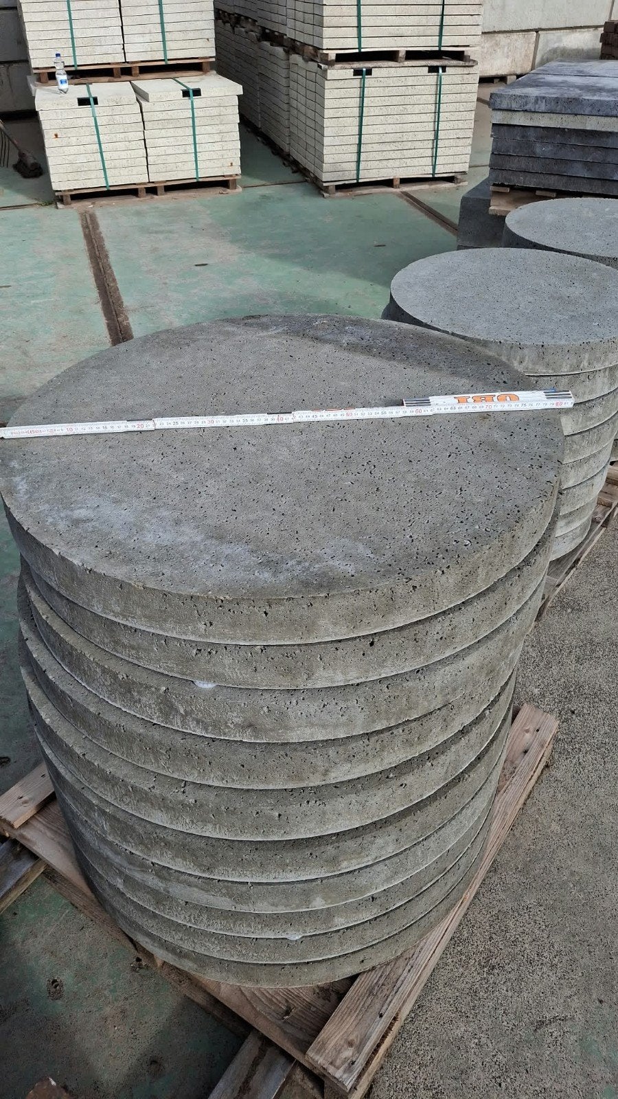 Oud-Hollandse ronde betontegels/staptegels Ø80 cm antraciet, Tuin en Terras, Ophalen, Nieuw, 10 m² of meer, Beton