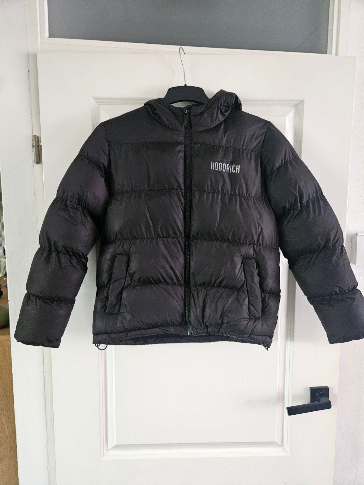 Hoodrich Zwarte Winterjas voor Jongens (Maat L, 12-13 jaar), Ophalen of Verzenden, Zo goed als nieuw, Hoodrich, Jongen