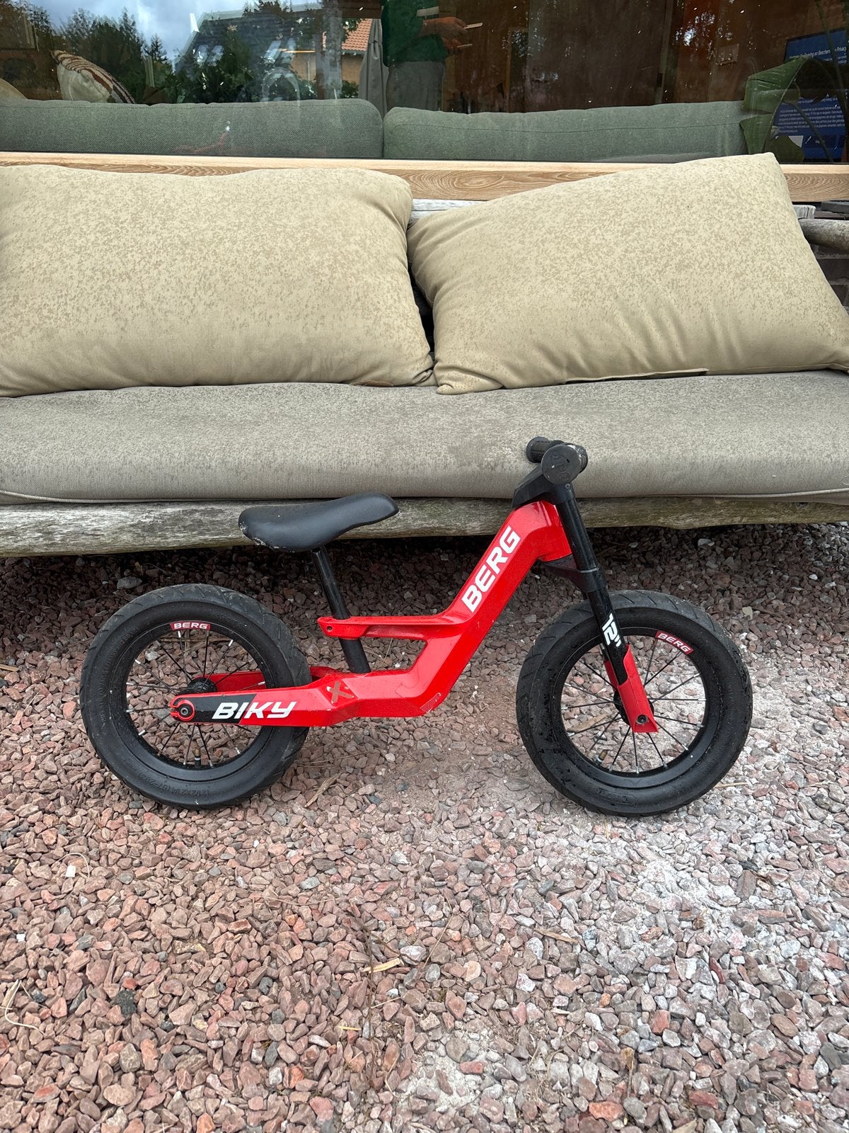 BERG Biky loopfiets rood - Zo goed als nieuw, Ophalen, Zo goed als nieuw, Loopfiets