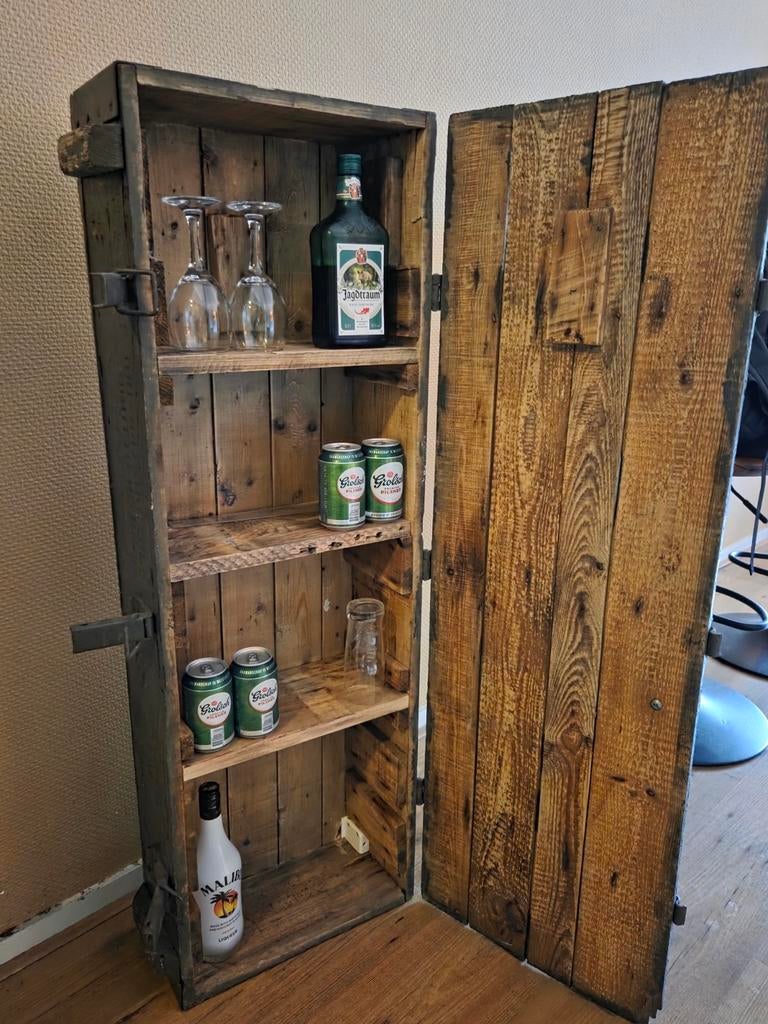 Unieke WOII Munitiekist Bar - Perfect voor Mancave!, Huis en Inrichting, Kasten | Overige, Ophalen of Verzenden