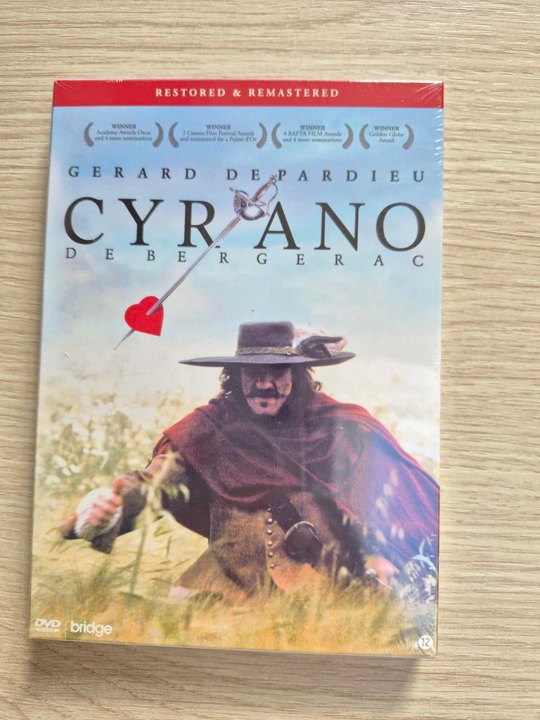 Cyrano de Bergerac DVD - Gerard Depardieu (Nieuw), Vanaf 12 jaar, Ophalen of Verzenden, Nieuw in verpakking, Historisch of Kostuumdrama