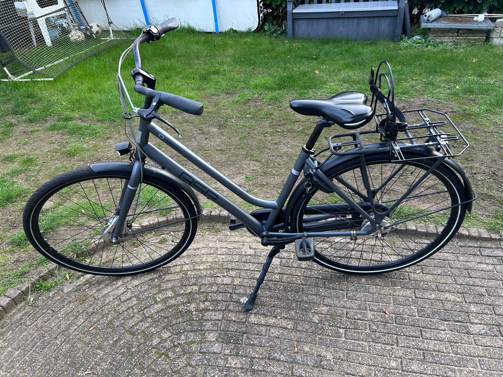 Meisjesfiets BSP O-seven met lage instap en 3 versnellingen, 26 inch of meer, Gebruikt, Versnellingen, Ophalen of Verzenden