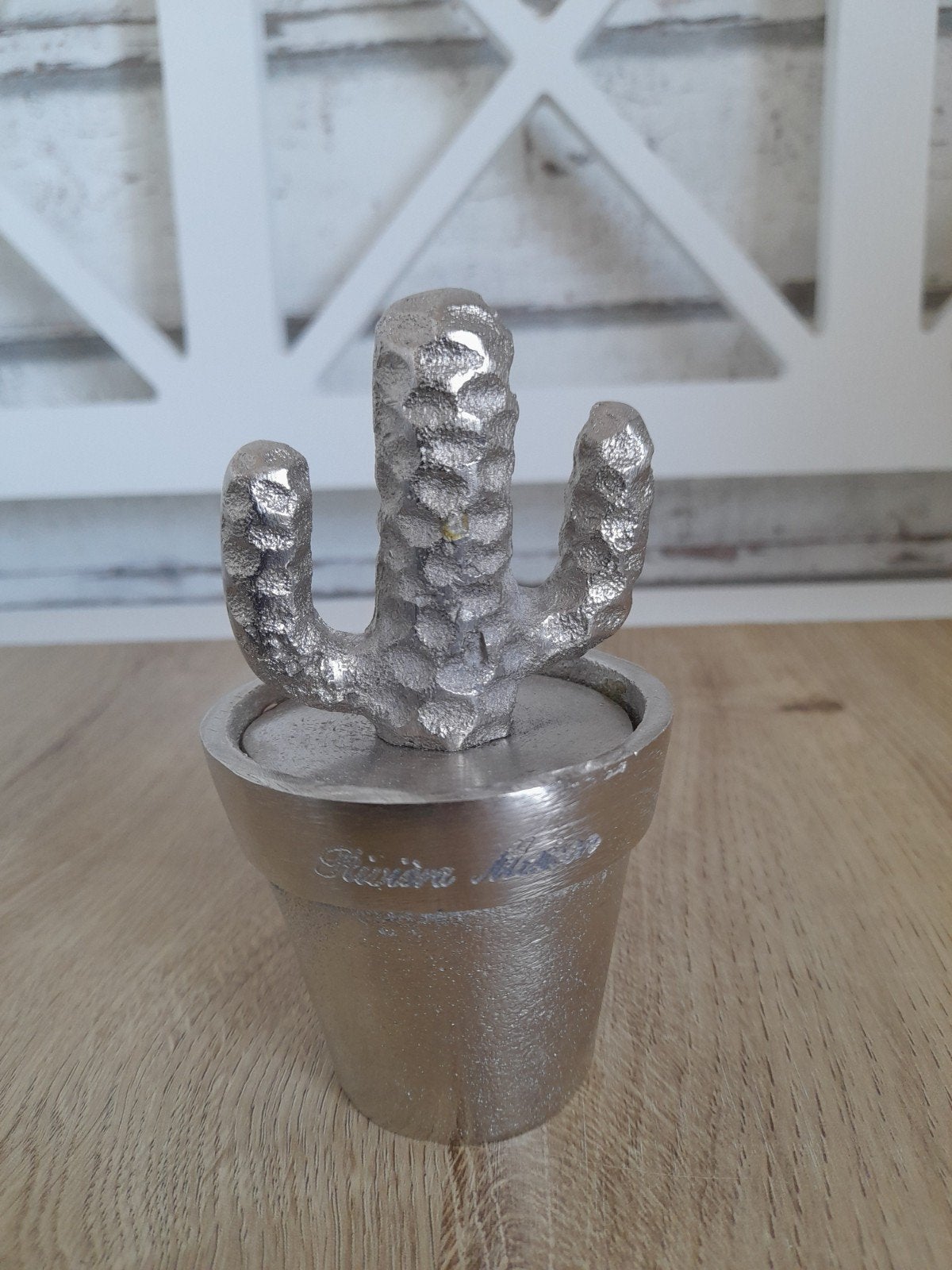 zilverkleurige cactus beeldje riviera maison, Verzenden