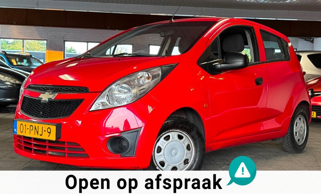 Chevrolet Spark 1.0 16V LS Bi-Fuel|NAP|APK03-27|139DKM!|Airc, Auto's, Chevrolet, Voorwielaandrijving, Stof, Gebruikt, Zwart