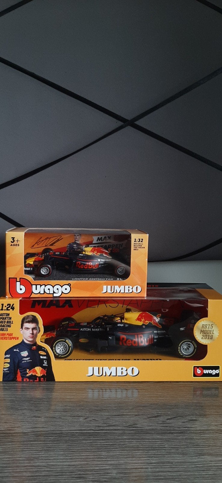 Jumbo max verstappen auto's, Ophalen of Verzenden, Nieuw, Bburago