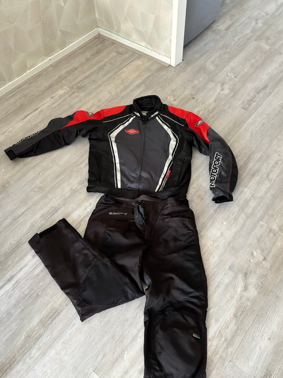 Motorpak XXL - Kushitani jas en Difi broek, Motoren, Ophalen of Verzenden, Tweedehands, Heren, Combipak