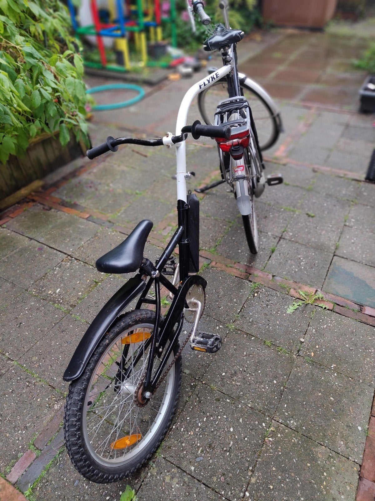 aanhangerfiets, eenwieler fiets Flyke 4-7 jaar, Ophalen of Verzenden, Gebruikt