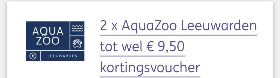 Aquazoo kortingsvoucher 2x