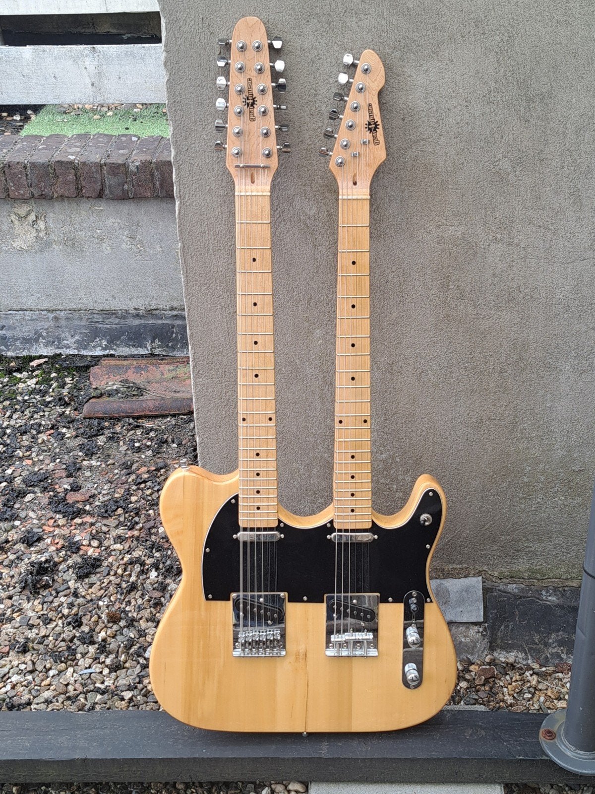Dubbelhals telecaster, Ophalen, Gebruikt, Solid body, Overige merken