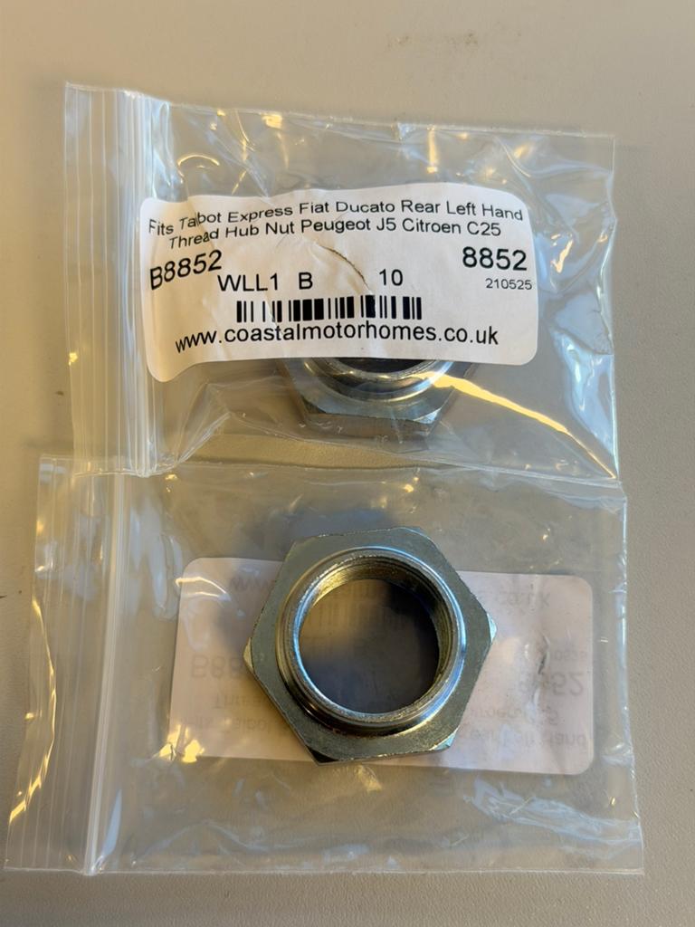 2x Achternaafmoer Fiat Ducato Talbot Express Links-draad, Ophalen of Verzenden, H, H, H
