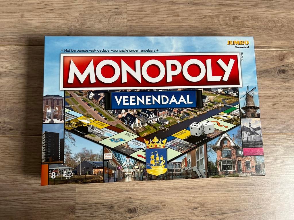 Monopoly Veenendaal, Hobby en Vrije tijd, Gezelschapsspellen | Bordspellen, Ophalen of Verzenden, Zo goed als nieuw