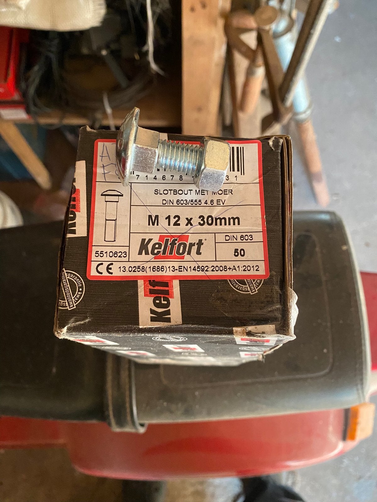Slotbouten  m12 x35, Ophalen, Nieuw, Bouten of Moeren