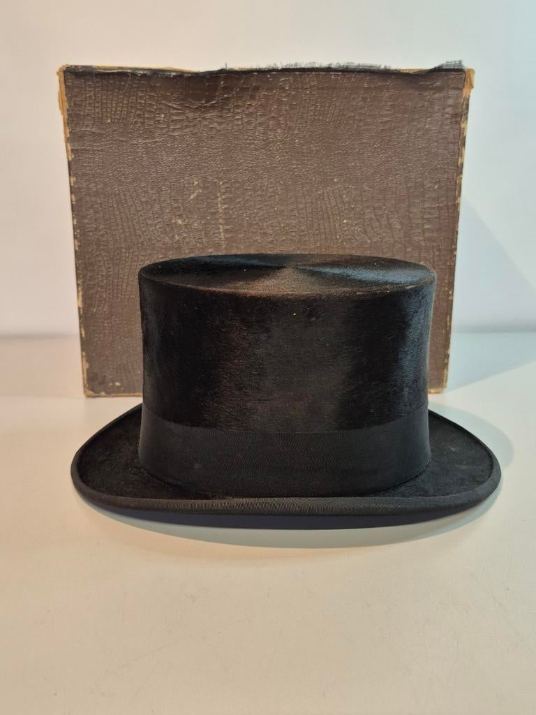 Hoge hoed van rondom 1920/1940, Kleding | Heren, Hoeden en Petten, Ophalen of Verzenden, ., ., .