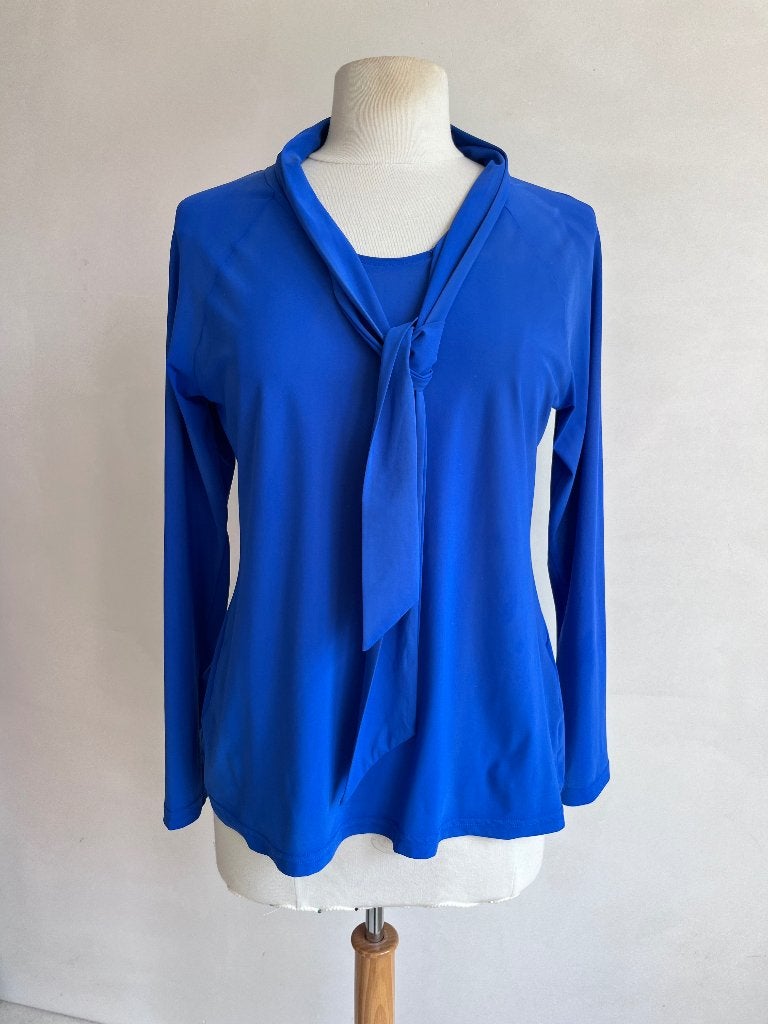 studio anneloes top maat L blauw travelstof, Studio Anneloes, Maat 42/44 (L), Zo goed als nieuw, Lange mouw