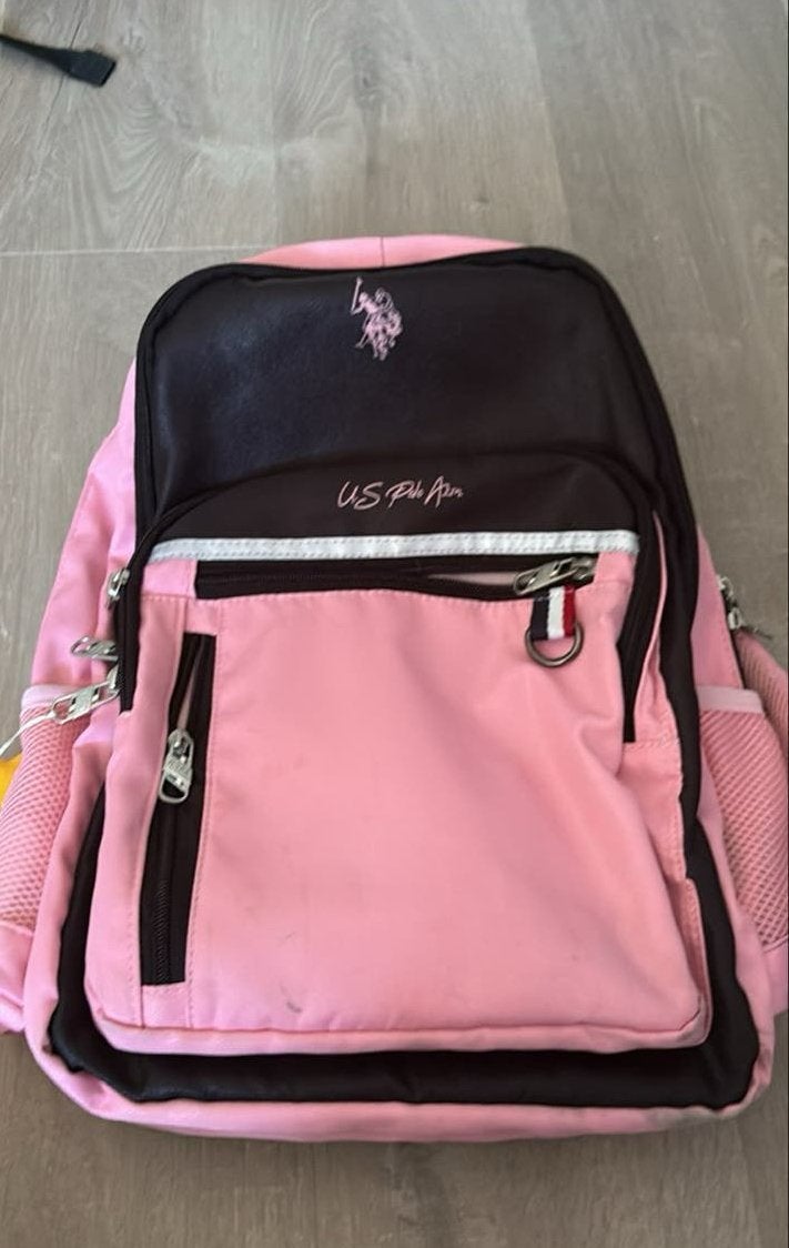 Roze US Polo Assn. rugzak - Zo goed als nieuw, Ophalen, Zo goed als nieuw, Overige merken