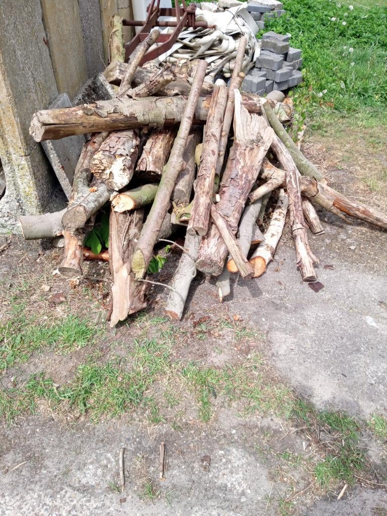 Bultje stammetjes haardhout, Tuin en Terras, Haardhout, Minder dan 3 m³, Ophalen