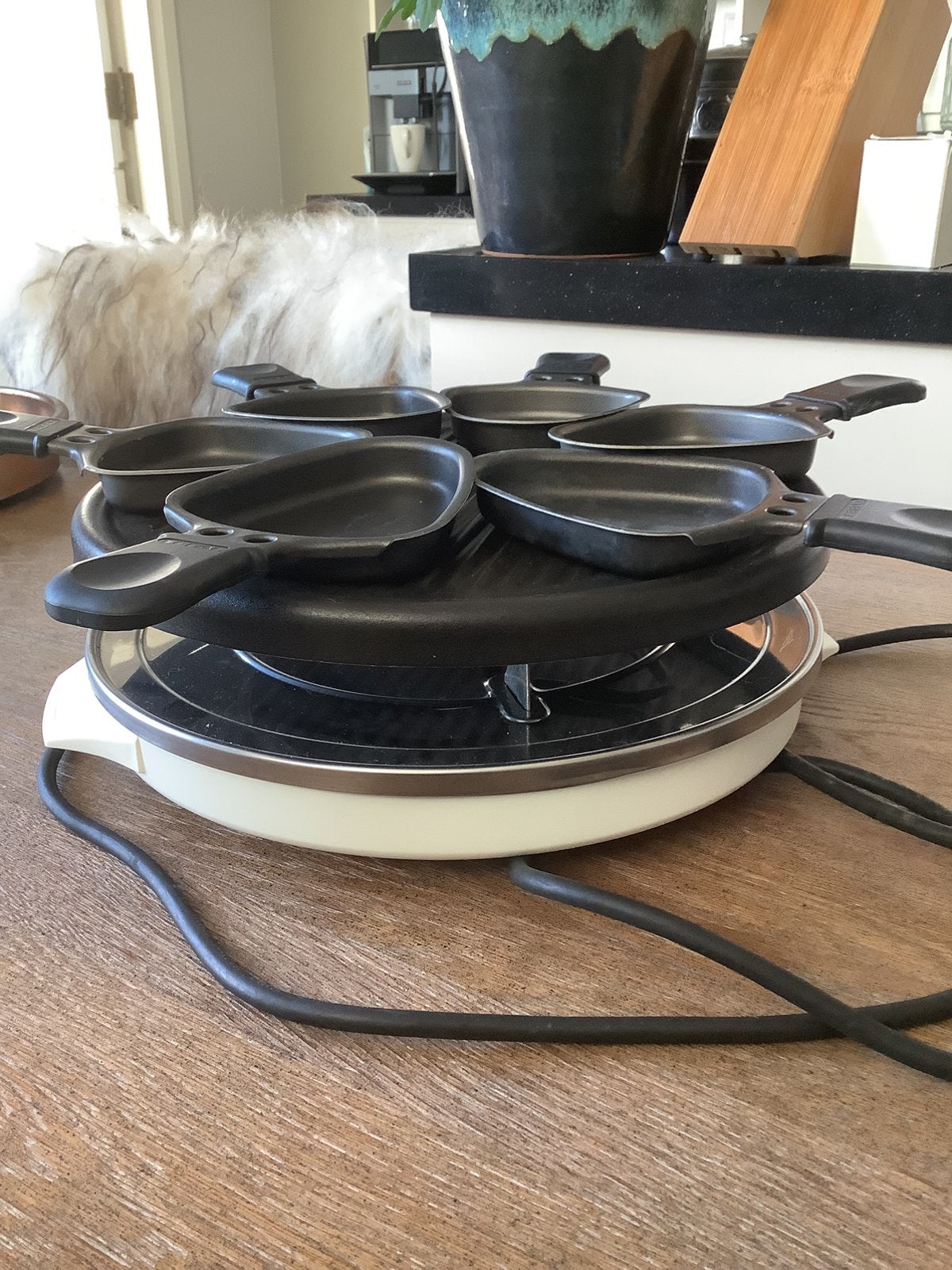 Gratis  6 persoons Tefal Gourmetstel, Ophalen, Gebruikt, 4 t/m 7 personen