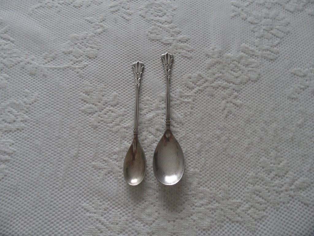 gero 90 model 641 schepje en lepeltje, Antiek en Kunst, Antiek | Bestek, Ophalen of Verzenden