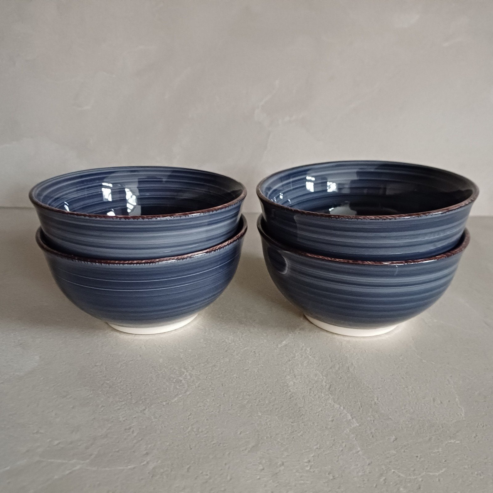 Te koop: 4 kommetjes Azur Ceramics - Blauw, Ophalen, Overige merken, Keramiek, Nieuw