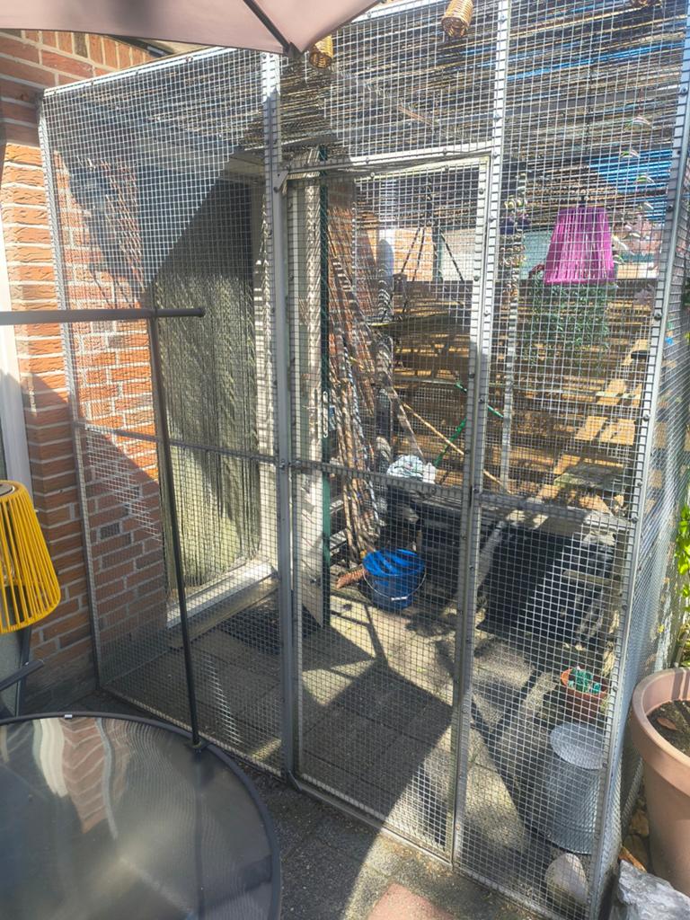 Kattenren, Ophalen, Aluminium, Volière