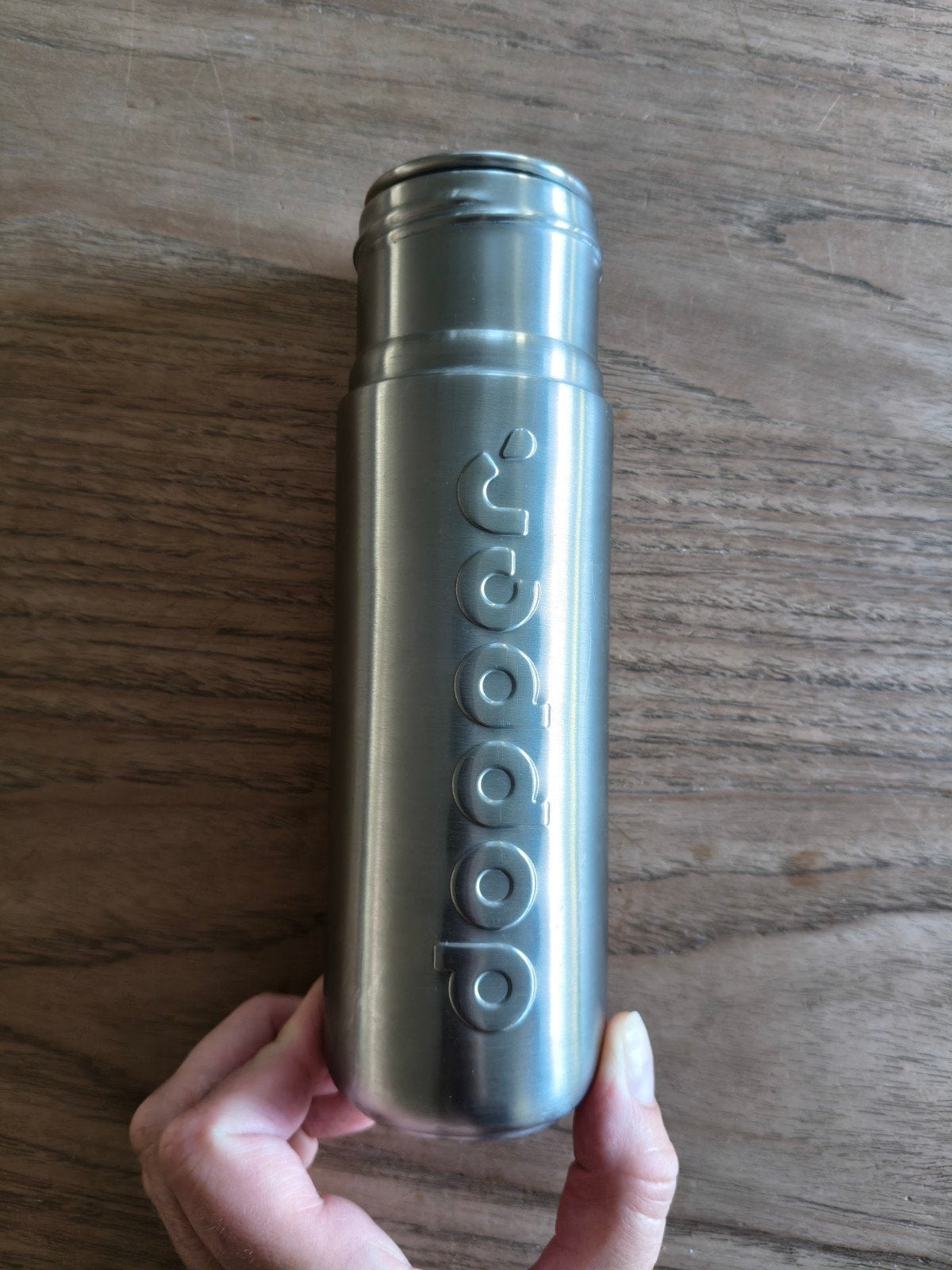 dopper Steel (490 ml) onderkant fles, Ophalen, Gebruikt