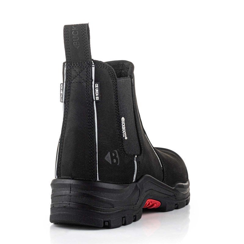 BuckBootz Nubuckz NKZ101 S3S Instap Werkschoenen Zwart 40-47, Werkschoenendeal, Marktplaats@werkschoenendeal.nl, Zwart, Buckbootz