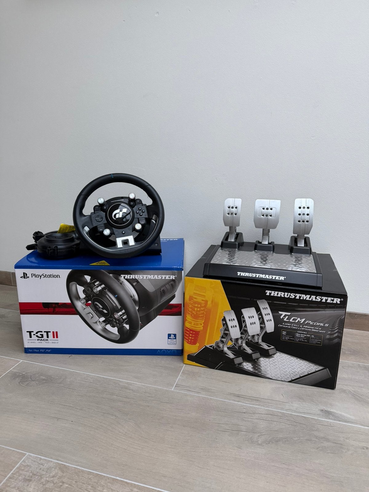 Thrustmaster T-GT II /TGT2 + TLCM loadcell pedalen, Ophalen of Verzenden, Zo goed als nieuw, Stuur of Pedalen, PlayStation 3