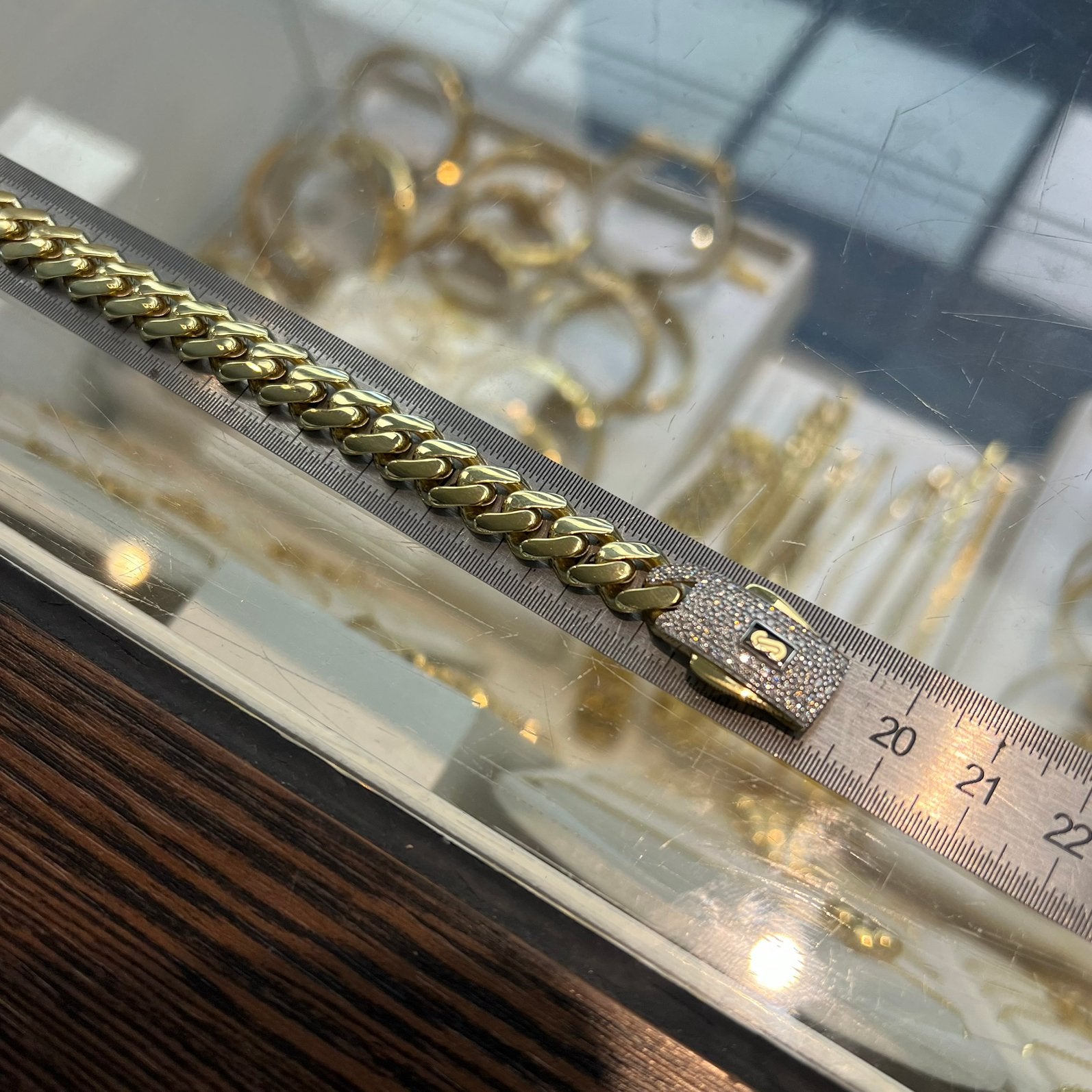 18 karaats gouden ketting collier met armband set monaco, Ophalen of Verzenden, Nieuw, Goud