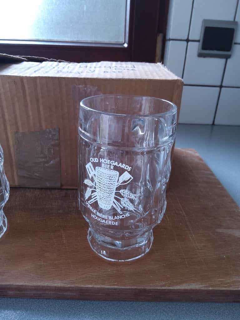 Oud hoegaards bier nieuwe bierpullen, Ophalen of Verzenden, Nieuw, Glas of Glazen, Overige merken