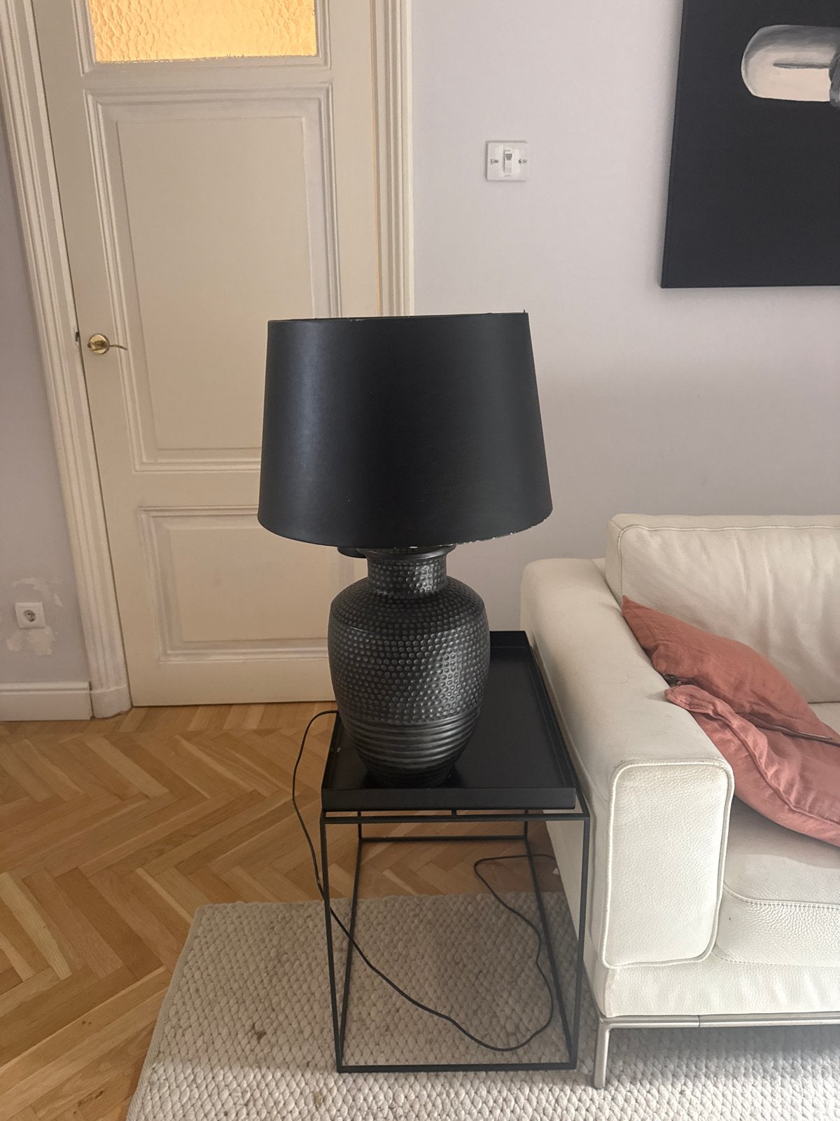 Stijlvolle Zara Home tafellamp - Zwart, Ophalen, Overige merken, Keramiek, Zwart